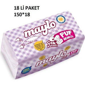 Puf Mendil 150 Yaprak x 18 Paket (2700 Yaprak)