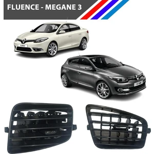 Fluence - Megane 3 Havalandırma Izgarası Orta Sol ve Sağ Takım Krom Uçlu 682606038R