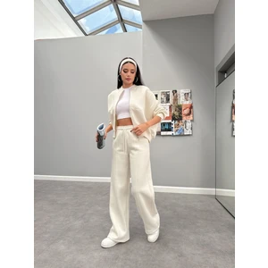 Çimalı Fermuar Detay Şardonlu Eşofman Takım