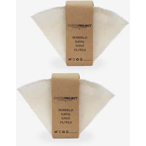 2'li Kumaş Kahve Filtresi | Doğa Dostu Doğal Bez 1x4