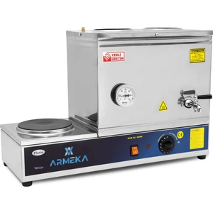 Platin Pleytli Çay Kazanı Kahveci Kazanı Kahve ve Çay Ocağı Inox 30 Lt Sanayi Tipi