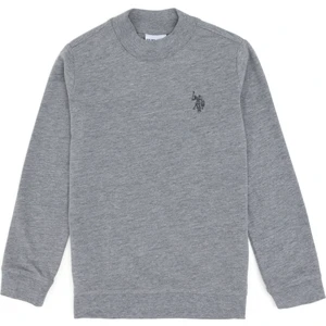 U.S. Polo Assn. Erkek Çocuk Gri Melanj Sweatshirt 50297435-VR086
