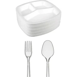 Köpük Tabildot, Plastik Çatal, Plastik Kaşık