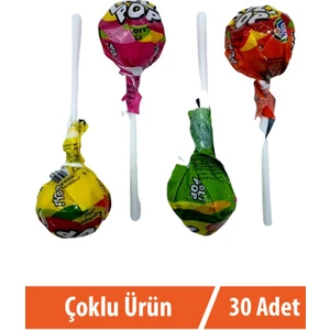 Lolipop Meyve Aromalı Sert Şeker 30X10 gr