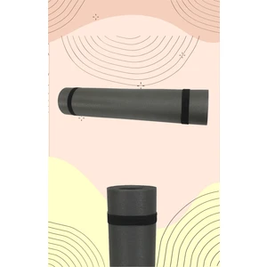 Foam Store Foamstore Pilates Yoga Matı 180X60 5mm Çizgi Desenli Antrasit