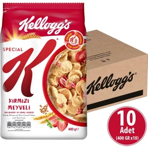 Special K Kırmızı Meyveli Kahvaltılık Tam Buğday ve Pirinç Gevreği 400 gr x 10 Adet