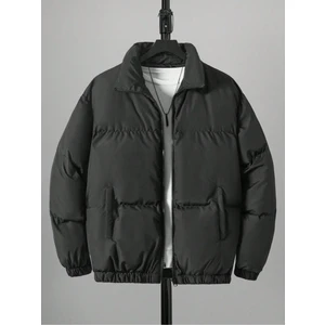 Unisex Oversize Siyah Waterproof Bomber Mont