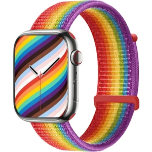 Apple Watch 5 6 7 8 9 10 Uyumlu 44 45 46 49MM Kumaş Hasır Cırtlı Kordon