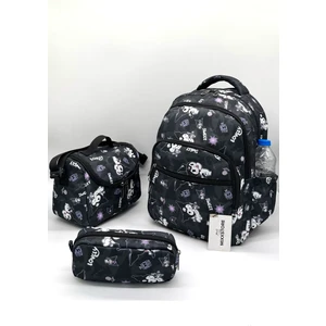 Mixx Store Karakter Desenli Folyo Beslenmeli ve Kalemlikli Kız Ilkokul Çantası