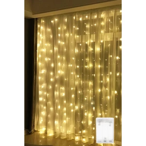 Günışığı Pilli Kumandalı Animasyonlu Perde LED 3x3 Metre Peri Perde Ledi Dekoratif LED