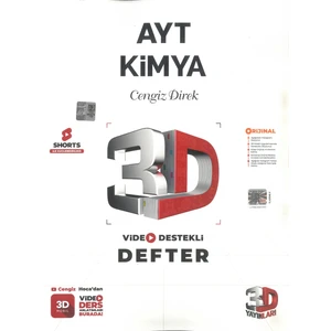 3D Yayınları Ayt Kimya Video Destekli Defter