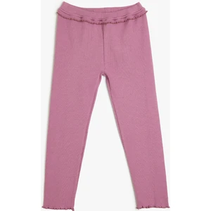 Fırfır Detaylı Uzun Tayt