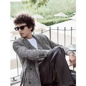 Suni Deri Pantolon Chino Cep Detaylı Düğmeli