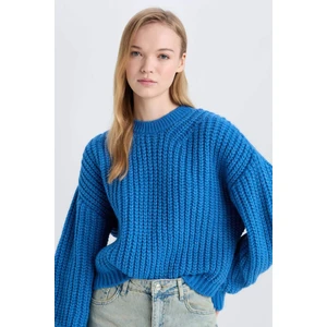 Coool Oversize Geniş Kalıp Bisiklet Yaka Triko Kazak V1811AZ24CW