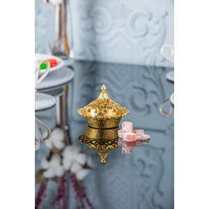 Motif Yuvarlak Metal Lokumluk (356)