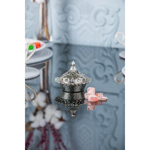 Motif Yuvarlak Metal Lokumluk (356)