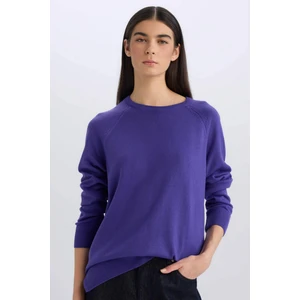 Regular Fit Yumuşak Dokulu Bisiklet Yaka Basic Düz Triko Kazak I6913AZ24WN