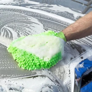 Mikrofiber Şönil Makarna Uçlu Temizlik Bezi Eldiveni