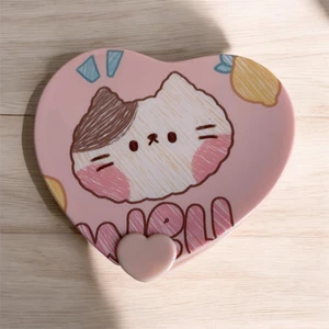 Çerçi Melek Taraklı Fotoğraf Koyulabilen Kapaklı Kalp Şeklinde Küçük Çanta Aynası