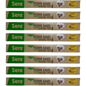 Doğal / Natura Yeni Beyazlatılmamış / Ağartılmamış Hazır Kesilmiş Pişirme Kağıdı x 8 Paket