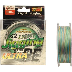 Light Jigging 12X Ultra Pe 12 Örgü Jig Ipi 300MT Multi Color