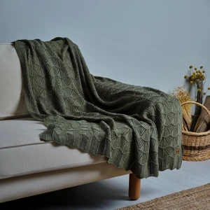 Derin Örgü Tv Battaniyesi (130 x 150 Cm)