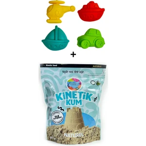 Mammacomica Dough 1000GR Naturel Kinetik Kum + Taşıtlar Seti