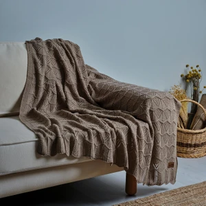 Derin Örgü Tv Battaniyesi (130 x 150 Cm)