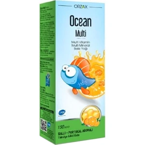 Ocean Multi Şurup Ballı Portakal Aromalı Balık Yağı 150 ml