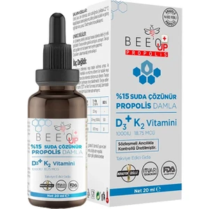 Beeo Up D3+K2 Suda Çözünür Damla 20 ml