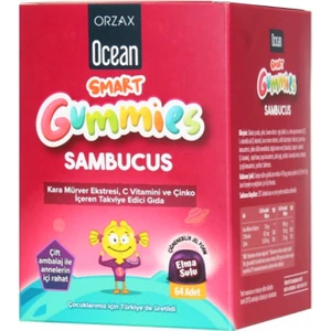 Ocean Smart Gummies Sambucus Çiğnenebilir 64 Jel Form