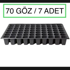 Karaoğlu Vakum Ambalaj Fide Viyolü 7 Adet 70 Göz Fide Viyol Fide Altlığı Tohum Yetiştirme Kabı Fidelik