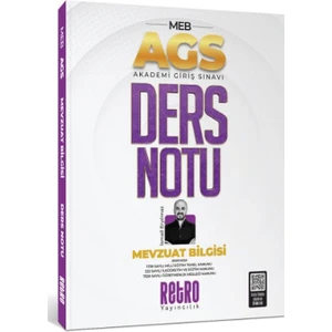Retro Yayıncılık AGS Mevzuat Bilgisi Ders Notu