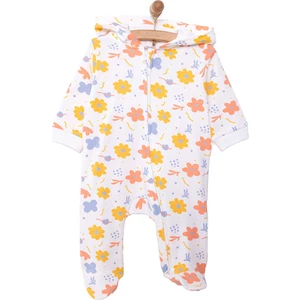 Yenidoğan Kapüşonlu Tulum Kız Bebek