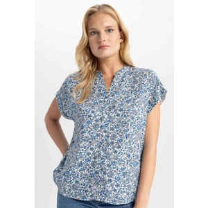 Regular Fit Bisiklet Yaka Kısa Kollu Gömlek I6173AZ23SM