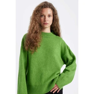 Oversize Geniş Kalıp Yarım Balıkçı Yaka Uzun Triko Kazak R6044AZ24WN