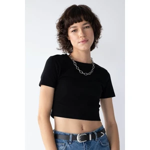 Coool Fitted Basic Kısa Kollu Crop Tişört T9631AZ23SM