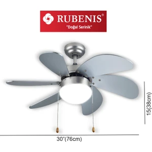RBT 306 Slv Glob Tavan Vantilatörü