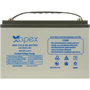 12V 100AH Jel Akü Apex