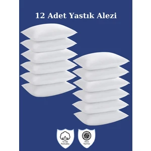 Dejavu Teks  Pamuklu, 12'li Yastık Alezi, Yastık Kılıfı, Su / Sıvı Geçirmez