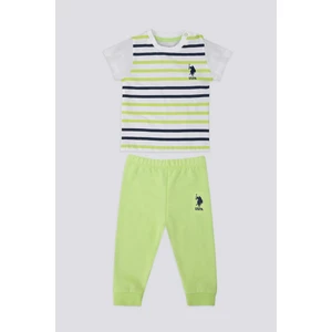 U.S. Polo Assn. Fun Yeşil Bebek T-shirt Takım
