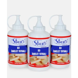 Stein D3 Şeffaf Süper Güçlü Ahşap Tutkalı 550GR. x 3 Adet