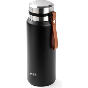 Okadi Deri Askılı Siyah Paslanmaz Çelik Termos 800 ml