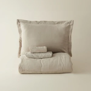 Karaca Home Flufy Çift Kişilik Soft Dream Comfort/Uyku Seti Bej