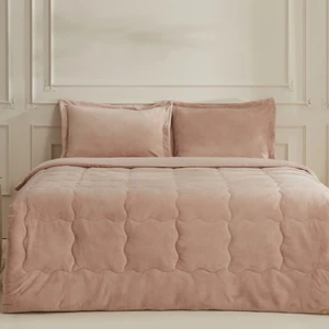Karaca Home Flufy Çift Kişilik Soft Dream Comfort/Uyku Seti Pudra