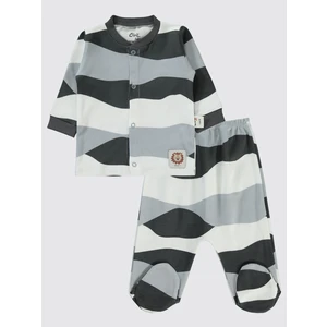 Civil Baby Erkek Bebek Pijama Takımı 1-6 Ay Füme