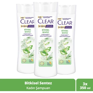 Women Kepeğe Karşı Etkili Şampuan Bitkisel Sentez Aloe Vera & Çay Ağacı Yağı 350 ml x3