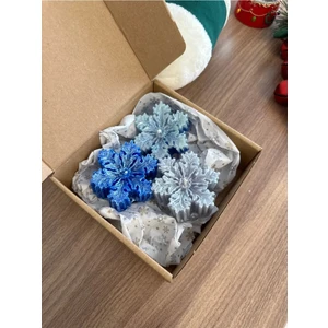 3lü Kar Tanesi Mum Seti