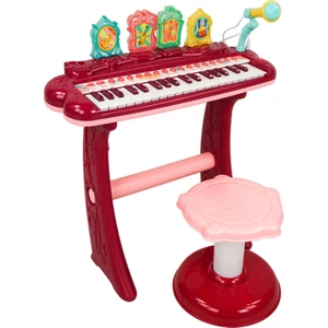 Learning Fun 37 Tuşlu Tabureli Mikrofonlu Pilli Piyano Oyuncak Piyano Seti