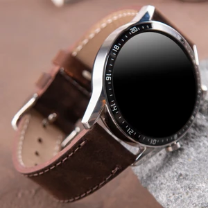 Huawei Watch Deri Kordon 46mm Uyumlu Watch GT^GT4 GT5 Gt 2 3 4 5 Pro Watch GT5 Se 2e Gt3 Pro Gt3pro Huawei Watch 4 Pro Ultimate Elite Gt2 E Gt2e Gt2pro Kahverengi Deri Kordon Kayış 22mm